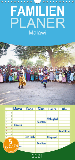 Malawi – Familienplaner hoch (Wandkalender 2021 , 21 cm x 45 cm, hoch) von D.S photography [Daniel Slusarcik],  by