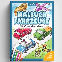 Malbuch Fahrzeuge für Kinder ab 4 Jahren von Ludwig,  David