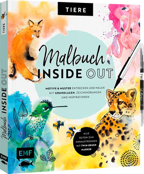 Malbuch Inside Out: Watercolor Tiere