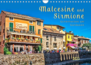 Malcesine und Sirmione, Schönheiten am Gardasee (Wandkalender 2023 DIN A4 quer) von Roder,  Peter