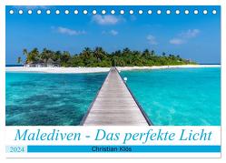 Malediven – Das perfekte Licht (Tischkalender 2024 DIN A5 quer), CALVENDO Monatskalender von Klös,  Christian