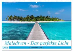 Malediven – Das perfekte Licht (Wandkalender 2024 DIN A2 quer), CALVENDO Monatskalender von Klös,  Christian