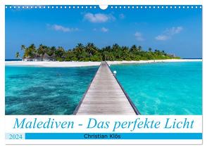 Malediven – Das perfekte Licht (Wandkalender 2024 DIN A3 quer), CALVENDO Monatskalender von Klös,  Christian