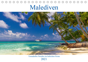 Malediven – Traumhaftes Paradies im Indischen Ozean (Tischkalender 2021 DIN A5 quer) von Heuvers,  Elly