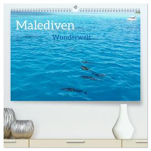 MALEDIVEN Wunderwelt (hochwertiger Premium Wandkalender 2024 DIN A2 quer), Kunstdruck in Hochglanz von photografie-iam.ch,  photografie-iam.ch