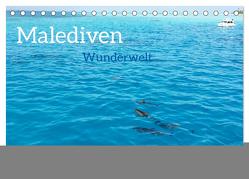 MALEDIVEN Wunderwelt (Tischkalender 2024 DIN A5 quer), CALVENDO Monatskalender von photografie-iam.ch,  photografie-iam.ch