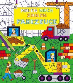 Malen nach Zahlen für Kinder: Fahrzeuge