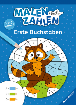 Malen nach Zahlen, Vorschule: Erste Buchstaben von Jebautzke,  Kirstin, Penner,  Angelika