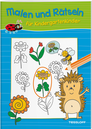 Malen und Rätseln für Kindergartenkinder (Blau) von Pautner,  Norbert, Poppins,  Oli, Schmidt,  Sandra, Schwendemann,  Nadja, Turnhofer,  Kersti