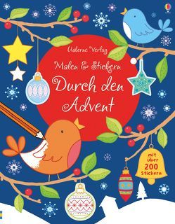 Malen und Stickern: Durch den Advent von Greenwell,  Jessica, Lamb,  Stacey, Meredith,  Sam