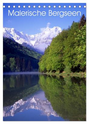 Malerische Bergseen (Tischkalender 2024 DIN A5 hoch), CALVENDO Monatskalender von Reupert,  Lothar