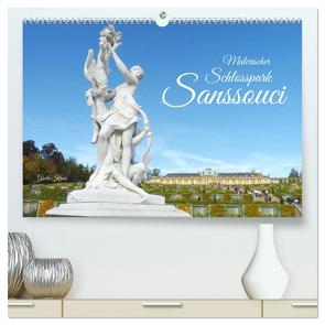 Malerischer Schlosspark Sanssouci (hochwertiger Premium Wandkalender 2024 DIN A2 quer), Kunstdruck in Hochglanz von Kruse,  Gisela