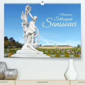 Malerischer Schlosspark Sanssouci (Premium, hochwertiger DIN A2 Wandkalender 2023, Kunstdruck in Hochglanz) von Kruse,  Gisela