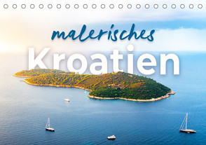 Malerisches Kroatien (Tischkalender 2024 DIN A5 quer) von Monkey,  Happy