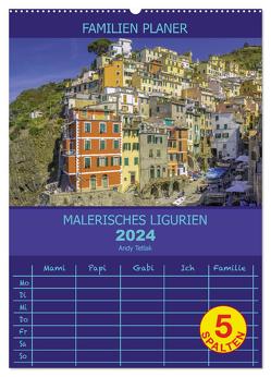 Malerisches Ligurien (Wandkalender 2024 DIN A2 hoch), CALVENDO Monatskalender von Tetak,  Andy