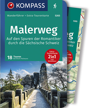 KOMPASS Wanderführer Malerweg – Auf den Spuren der Romantiker durch die Sächsische Schweiz von Pollmann,  Bernhard