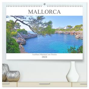 Mallorca – Azurblaues Mittelmeer zum Träumen (hochwertiger Premium Wandkalender 2024 DIN A2 quer), Kunstdruck in Hochglanz von Bentfeld,  Tina