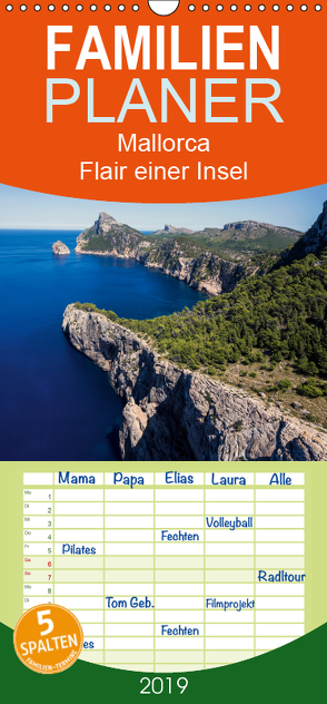 Mallorca – Flair einer Insel – Familienplaner hoch (Wandkalender 2019 , 21 cm x 45 cm, hoch) von Dreegmeyer,  H.