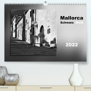 Mallorca Schwarz Weiß (Premium, hochwertiger DIN A2 Wandkalender 2022, Kunstdruck in Hochglanz) von Kolfenbach,  Klaus