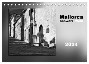 Mallorca Schwarz Weiß (Tischkalender 2024 DIN A5 quer), CALVENDO Monatskalender von Kolfenbach,  Klaus