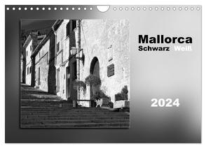 Mallorca Schwarz Weiß (Wandkalender 2024 DIN A4 quer), CALVENDO Monatskalender von Kolfenbach,  Klaus