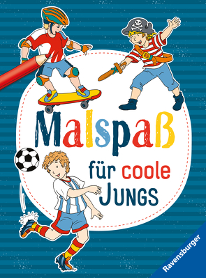 Malspaß für coole Jungs ab 4 Jahren von De Klerk,  Roger