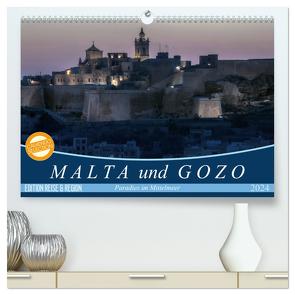 Malta und Gozo Paradies im Mittelmeer (hochwertiger Premium Wandkalender 2024 DIN A2 quer), Kunstdruck in Hochglanz von Kruse,  Joana