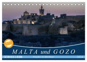 Malta und Gozo Paradies im Mittelmeer (Tischkalender 2024 DIN A5 quer), CALVENDO Monatskalender von Kruse,  Joana