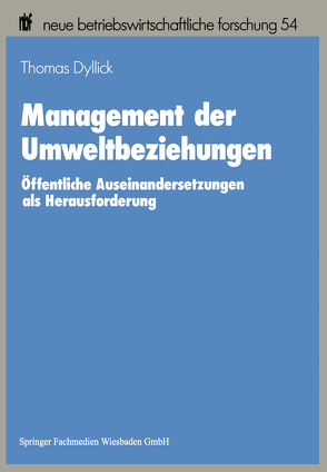 Management der Umweltbeziehungen von Dyllick,  Thomas