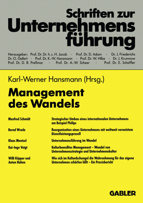 Management des Wandels von Hansmann,  Karl-Werner