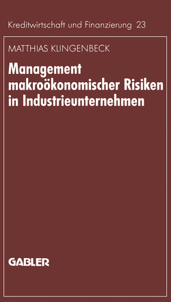 Management makroökonomischer Risiken in Industrieunternehmen von Klingenbeck,  Matthias