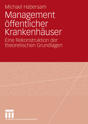 Management öffentlicher Krankenhäuser von Habersam,  Michael