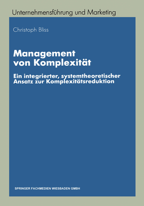 Management von Komplexität von Bliss,  Christoph