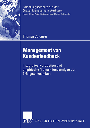 Management von Kundenfeedback von Angerer,  Thomas