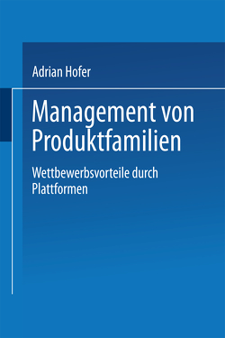 Management von Produktfamilien von Hofer,  Adrian