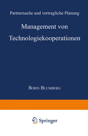 Management von Technologiekooperationen von Blumberg,  Boris