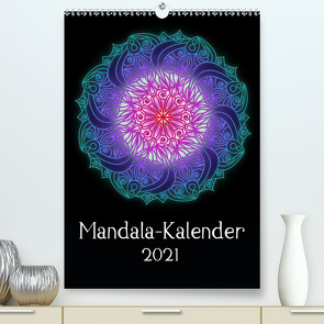 Mandala-Kalender 2021 (Premium, hochwertiger DIN A2 Wandkalender 2021, Kunstdruck in Hochglanz) von Lina Jakob,  Sandra