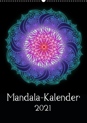 Mandala-Kalender 2021 (Wandkalender 2021 DIN A2 hoch) von Lina Jakob,  Sandra