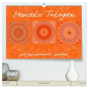 Mandala Trilogien (hochwertiger Premium Wandkalender 2024 DIN A2 quer), Kunstdruck in Hochglanz von Bässler,  Christine