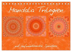 Mandala Trilogien (Tischkalender 2024 DIN A5 quer), CALVENDO Monatskalender von Bässler,  Christine