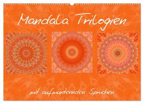 Mandala Trilogien (Wandkalender 2024 DIN A2 quer), CALVENDO Monatskalender von Bässler,  Christine