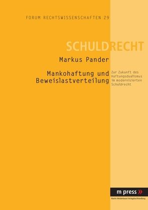 Mankohaftung und Beweislastverteilung von Pander,  Markus