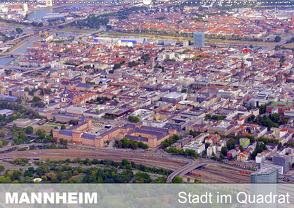 Mannheim – Stadt im Quadrat (Wandkalender 2021 DIN A2 quer) von Mannheim, Ruhm,  Guenter