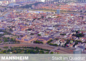 Mannheim – Stadt im Quadrat (Wandkalender 2022 DIN A3 quer) von Mannheim, Ruhm,  Guenter