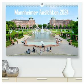 Mannheimer Ansichten 2024 (hochwertiger Premium Wandkalender 2024 DIN A2 quer), Kunstdruck in Hochglanz von Tortora,  Alessandro