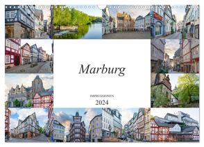 Marburg Impressionen (Wandkalender 2024 DIN A3 quer), CALVENDO Monatskalender von Meutzner,  Dirk