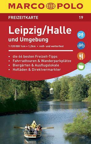 MARCO POLO Freizeitkarte 19 Leipzig, Halle und Umgebung 1:120.000