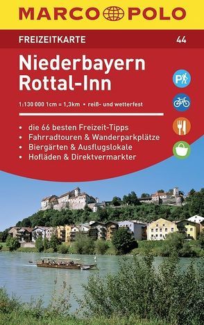 MARCO POLO Freizeitkarte Niederbayern, Rottal-Inn 1:120 000