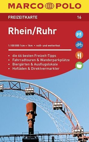 MARCO POLO Freizeitkarte Rhein, Ruhr