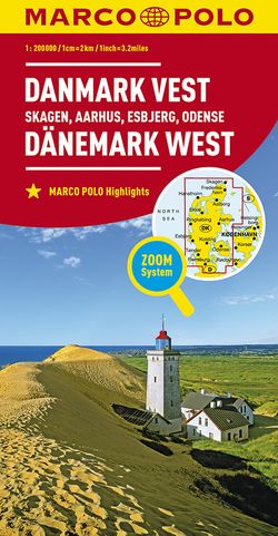 MARCO POLO Regionalkarte Dänemark West 1:200.000